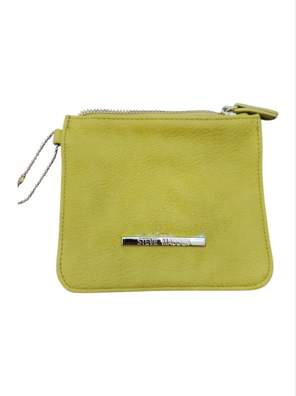 Steve Madden Lime Faux Leather Zip Pouch NWOT